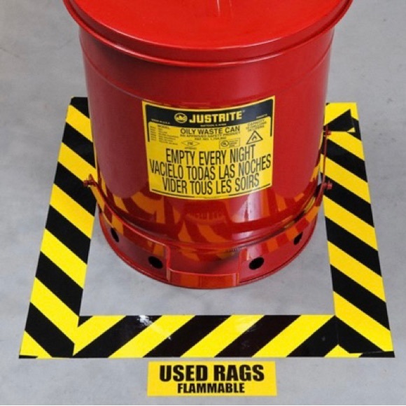 Brady Floor Marking Tape General Purpose, Striped, Black/Yellow NEW!! - Picture 7 of 10